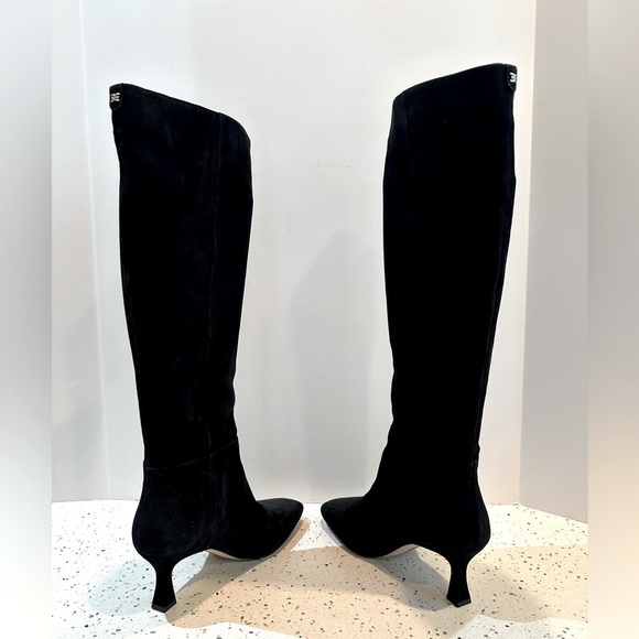 Sam Edelman Lillia Suede Leather Knee High Boots with Chic Heel - Picture 8 of 16